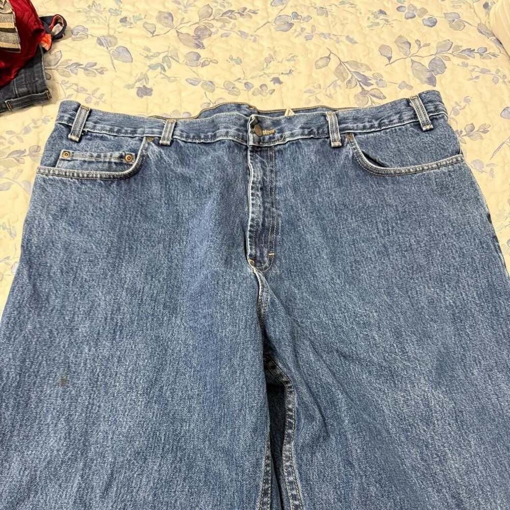 Kirkland Signature Relaxed Fit Blue Denim Jeans 44x32